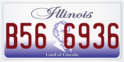 IL license plate B566936