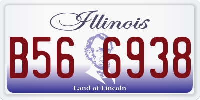 IL license plate B566938
