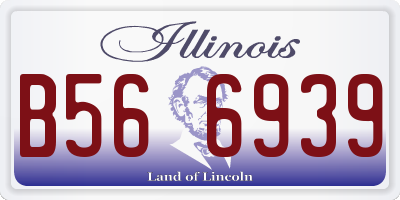 IL license plate B566939