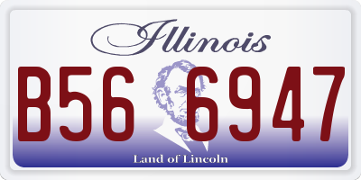 IL license plate B566947