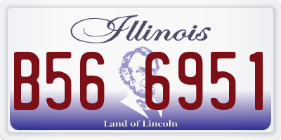 IL license plate B566951
