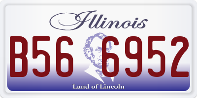 IL license plate B566952