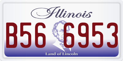 IL license plate B566953