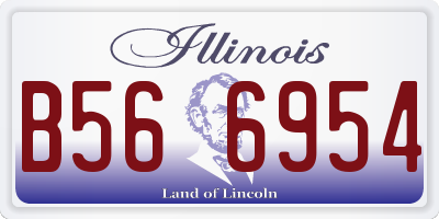 IL license plate B566954