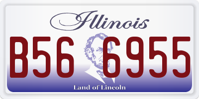 IL license plate B566955
