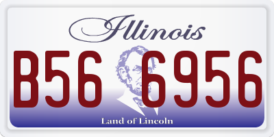 IL license plate B566956
