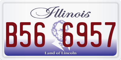 IL license plate B566957