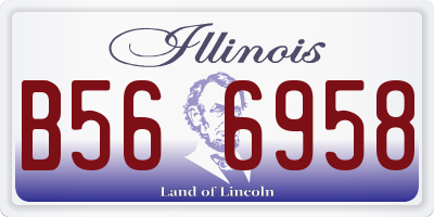 IL license plate B566958