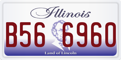 IL license plate B566960