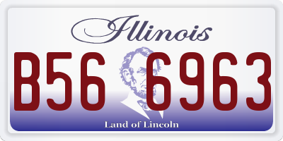IL license plate B566963