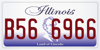 IL license plate B566966