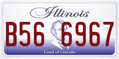 IL license plate B566967