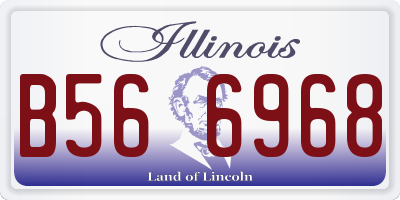 IL license plate B566968