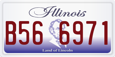IL license plate B566971