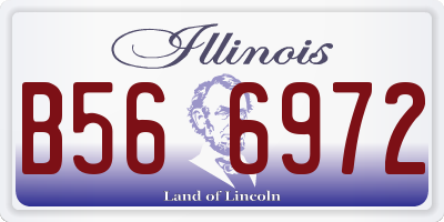 IL license plate B566972
