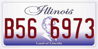 IL license plate B566973