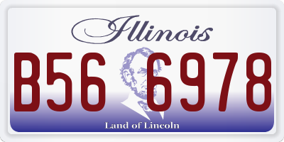 IL license plate B566978