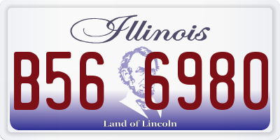 IL license plate B566980