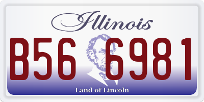 IL license plate B566981