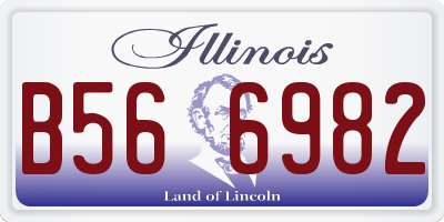 IL license plate B566982