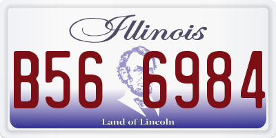 IL license plate B566984