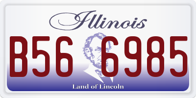 IL license plate B566985