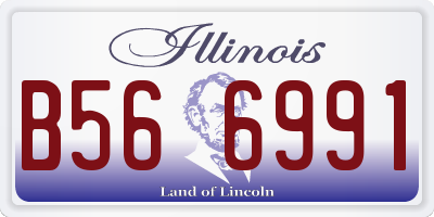 IL license plate B566991