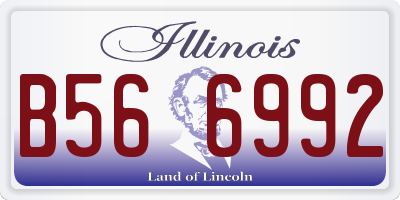 IL license plate B566992