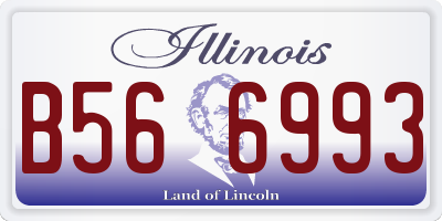 IL license plate B566993