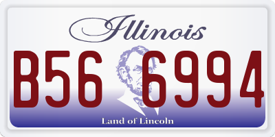 IL license plate B566994