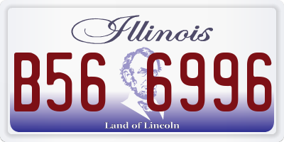 IL license plate B566996