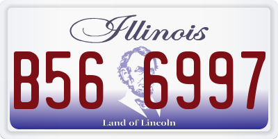 IL license plate B566997