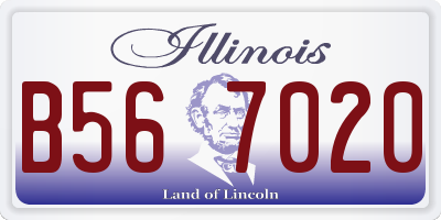 IL license plate B567020