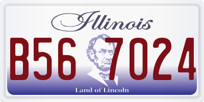 IL license plate B567024