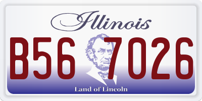 IL license plate B567026
