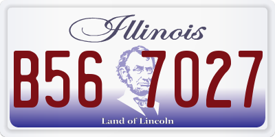 IL license plate B567027
