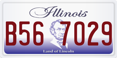 IL license plate B567029
