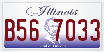 IL license plate B567033