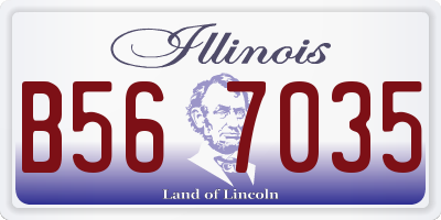 IL license plate B567035