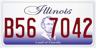 IL license plate B567042