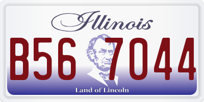 IL license plate B567044