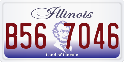 IL license plate B567046