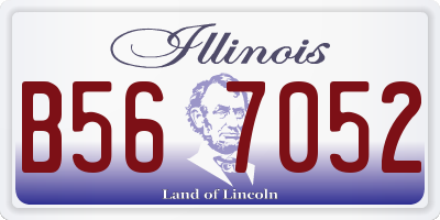 IL license plate B567052