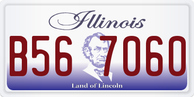 IL license plate B567060