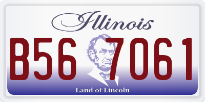 IL license plate B567061
