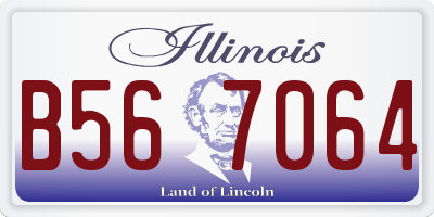 IL license plate B567064