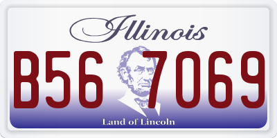 IL license plate B567069