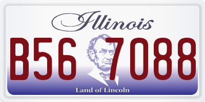 IL license plate B567088