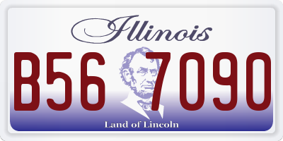 IL license plate B567090