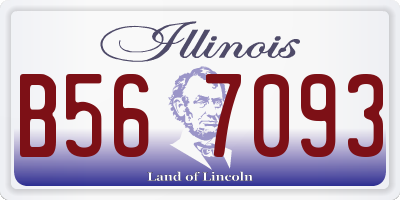 IL license plate B567093